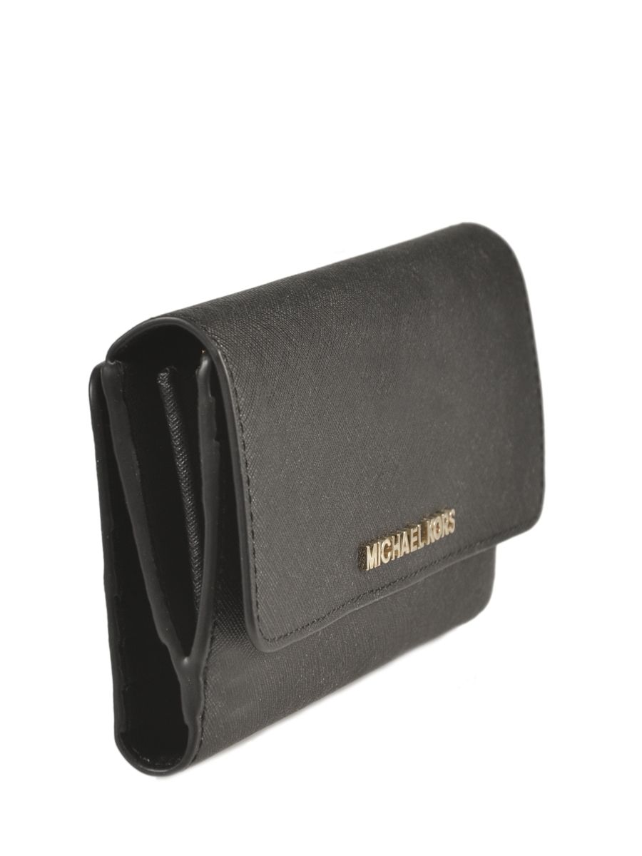 portefeuille michael kors jet set travel black en vente au portefeuille michael kors jet set travel black en vente au