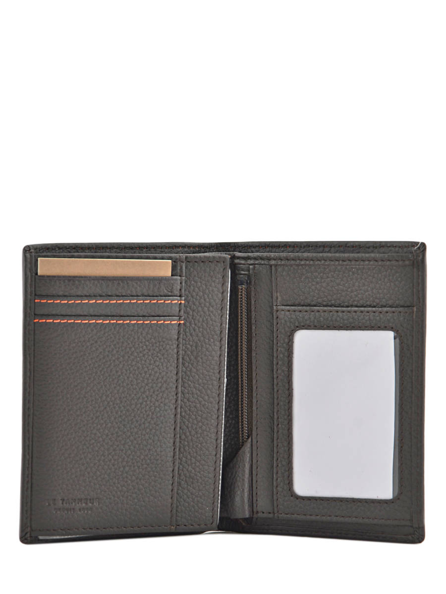 Portefeuille Homme Le Tanneur Trz Marron Orange En Vente Au