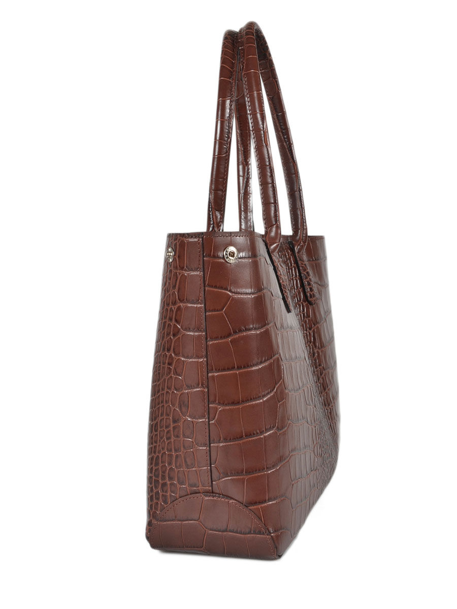 Longchamp Messenger bag Roseau croco - Best prices