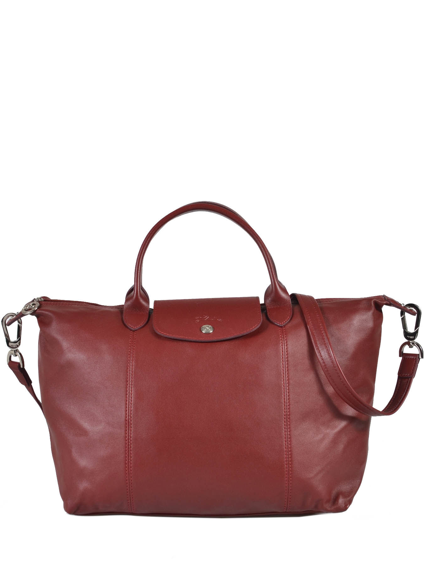 Medium Tote Le Pliage Cuir Longchamp