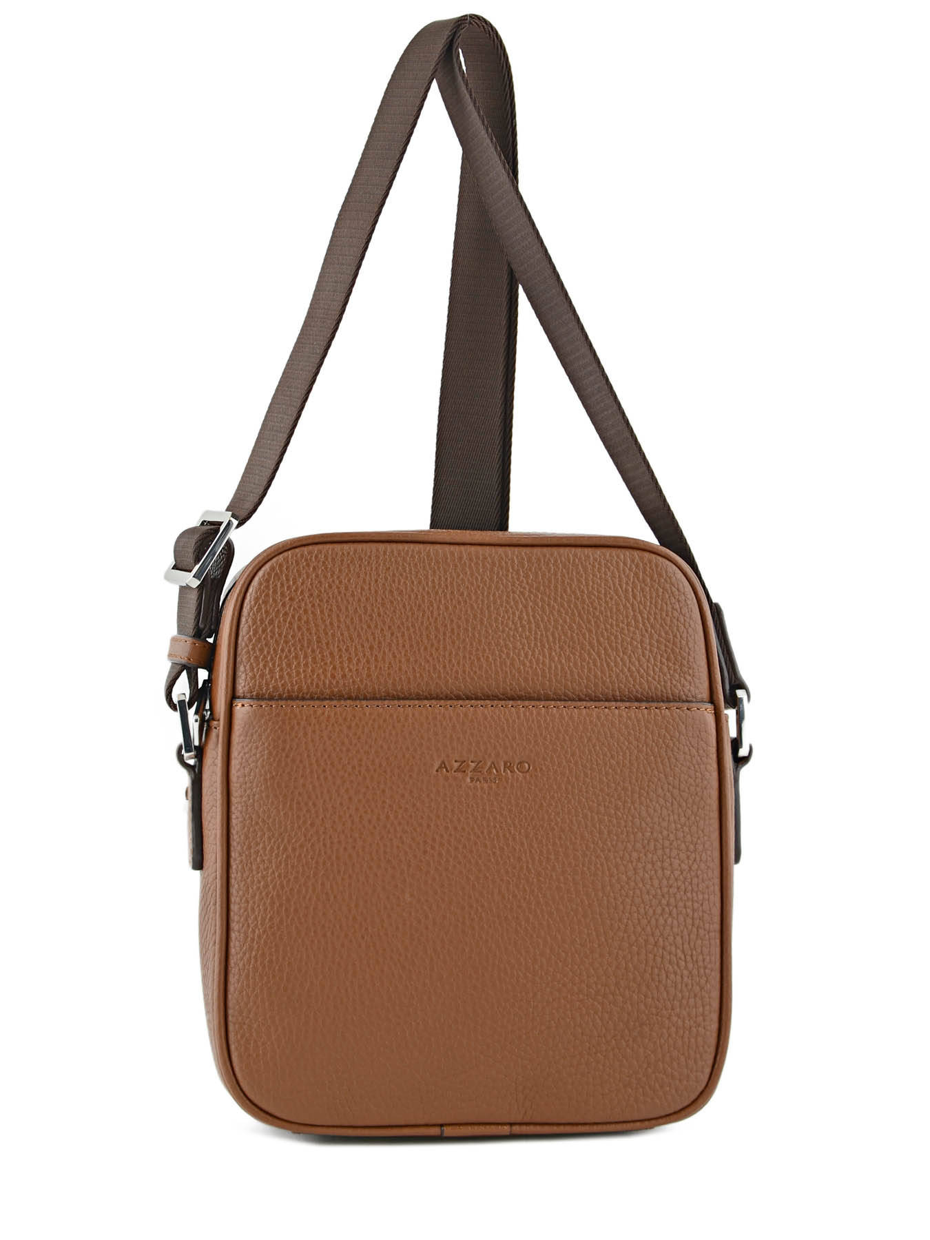 Besace, sac bandouli?�re Azzaro AZ.906625 cognac - livraison gratuite