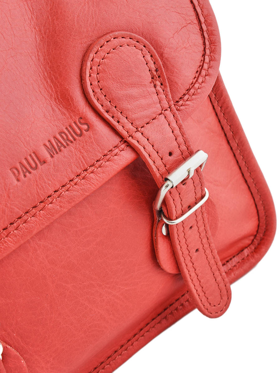 Sac bandouliÃ¨re Paul Marius LA SACOCHE.S carmin - livraison gratuite