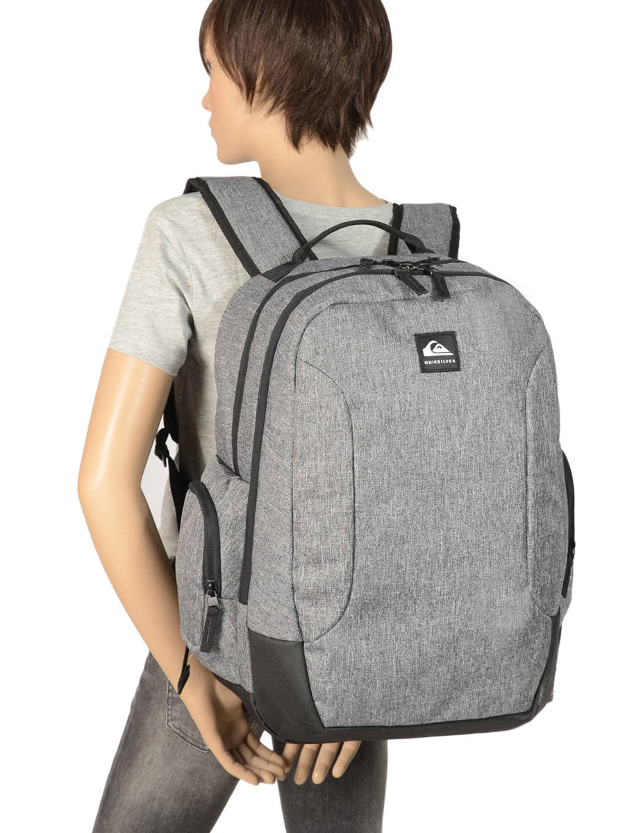 25 L Quiksilver SCHOOLIE Rucksack 60 cm Anthracite