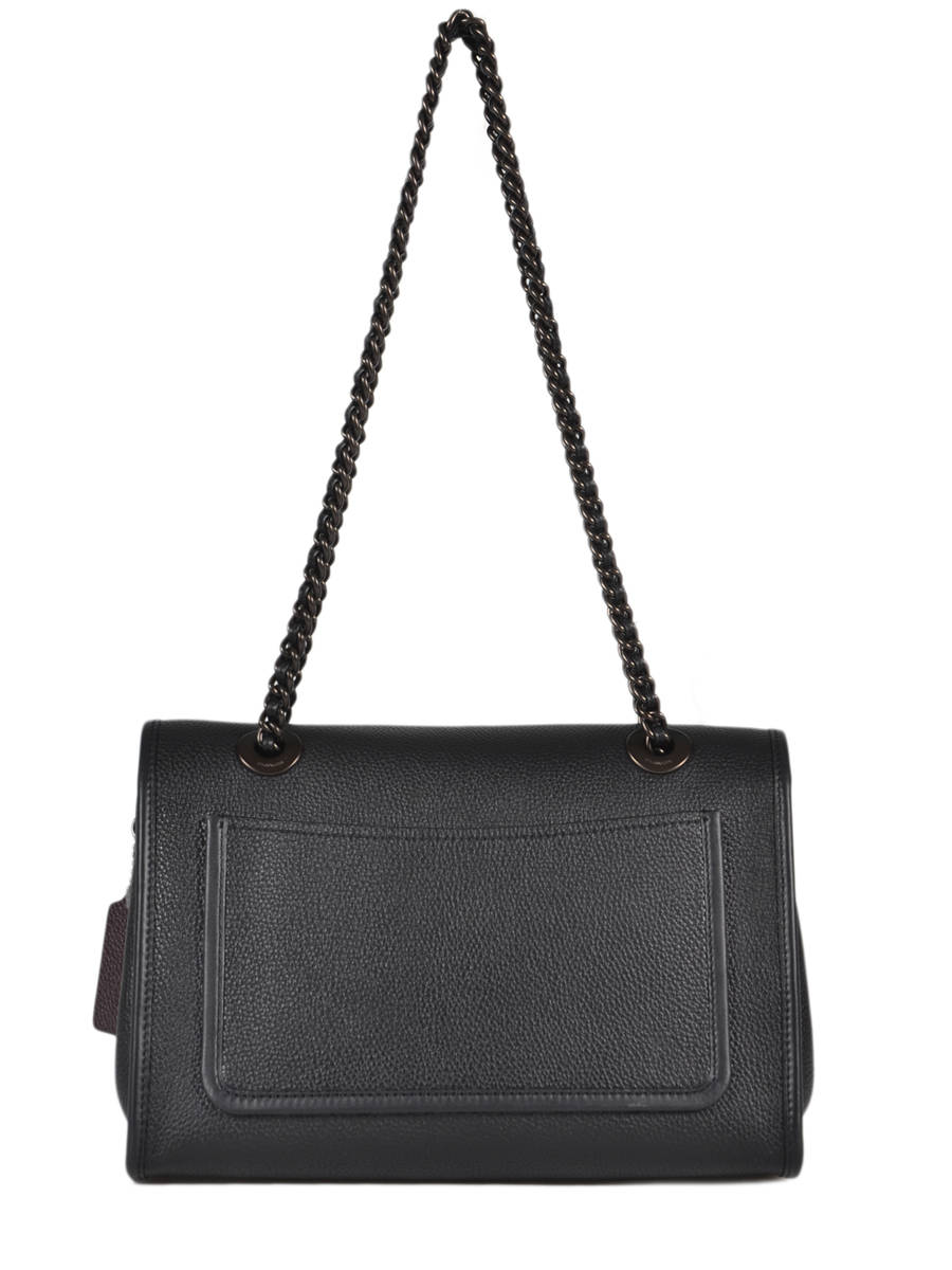 coach parker shoulder bag black