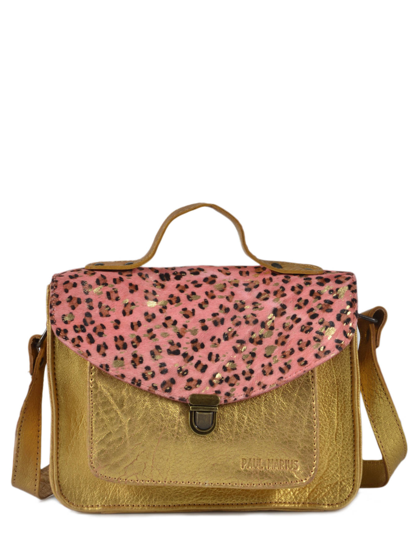 Sac bandouli?�re Paul Marius GEORGES.LEO or rose en vente au meilleur prix
