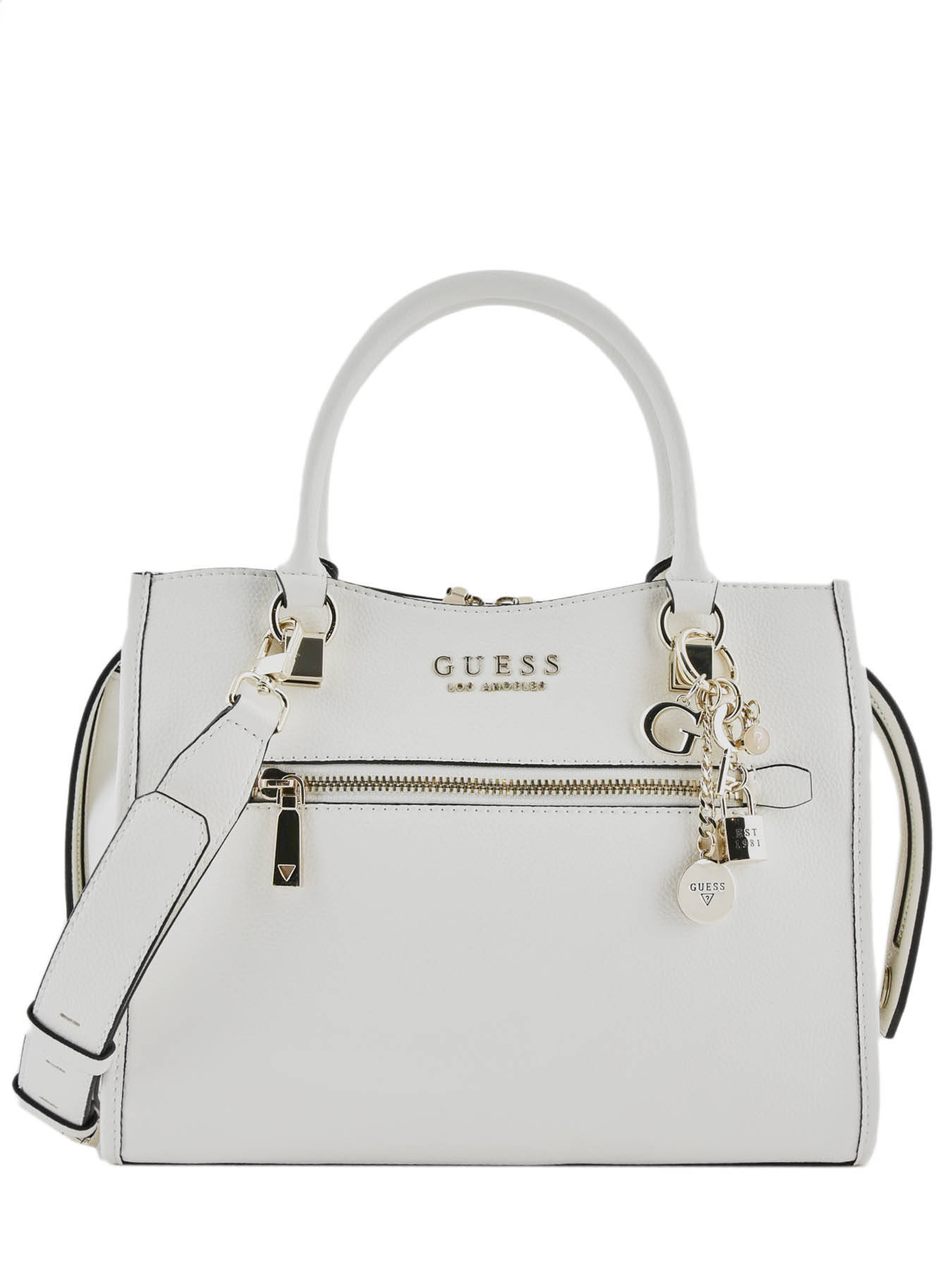 Sac port?� main Guess HWVG.7670060 white en vente au meilleur prix