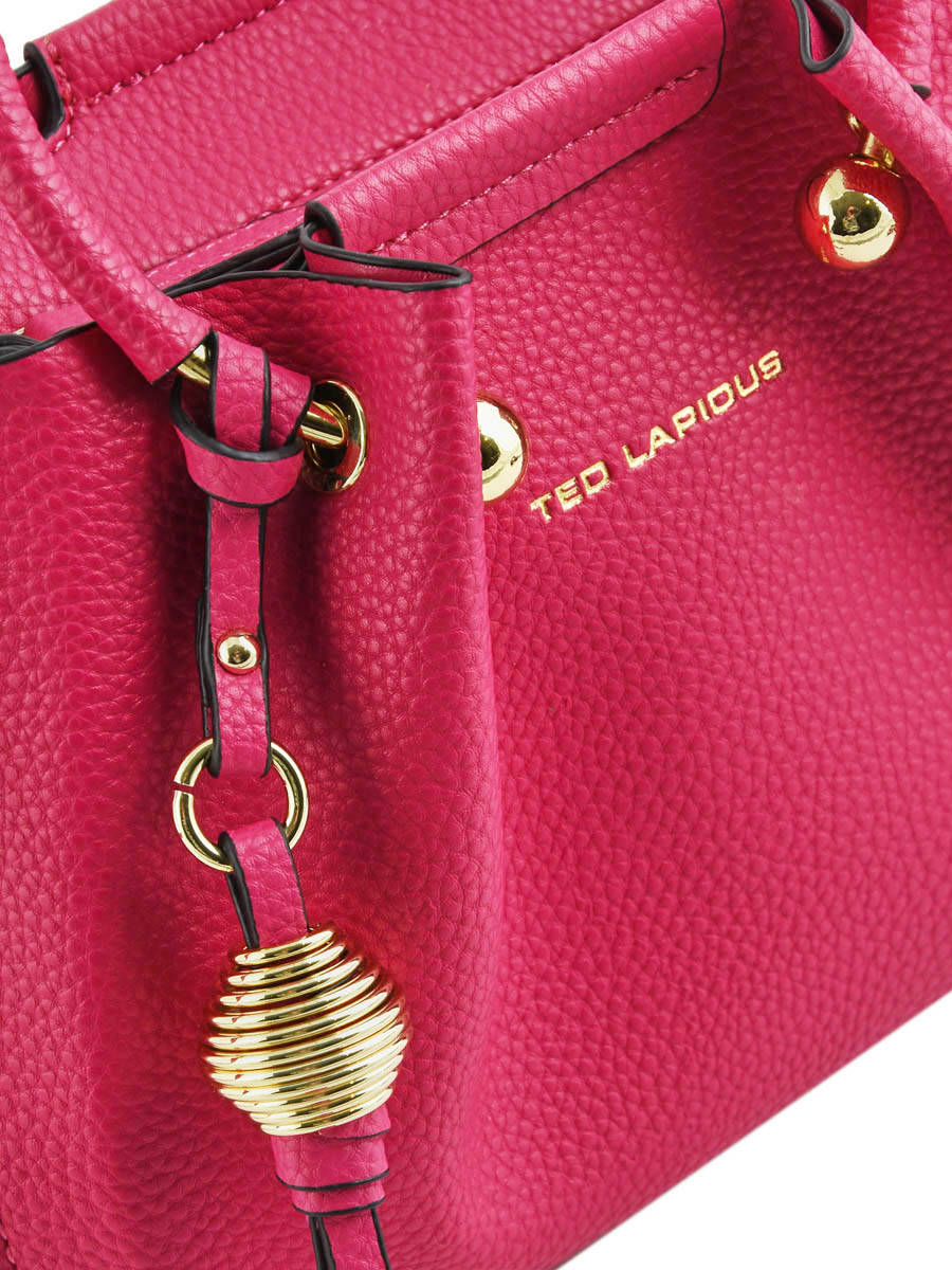 Sac bandouli?�re Ted Lapidus TLAU.8923 fuschia en vente au meilleur prix