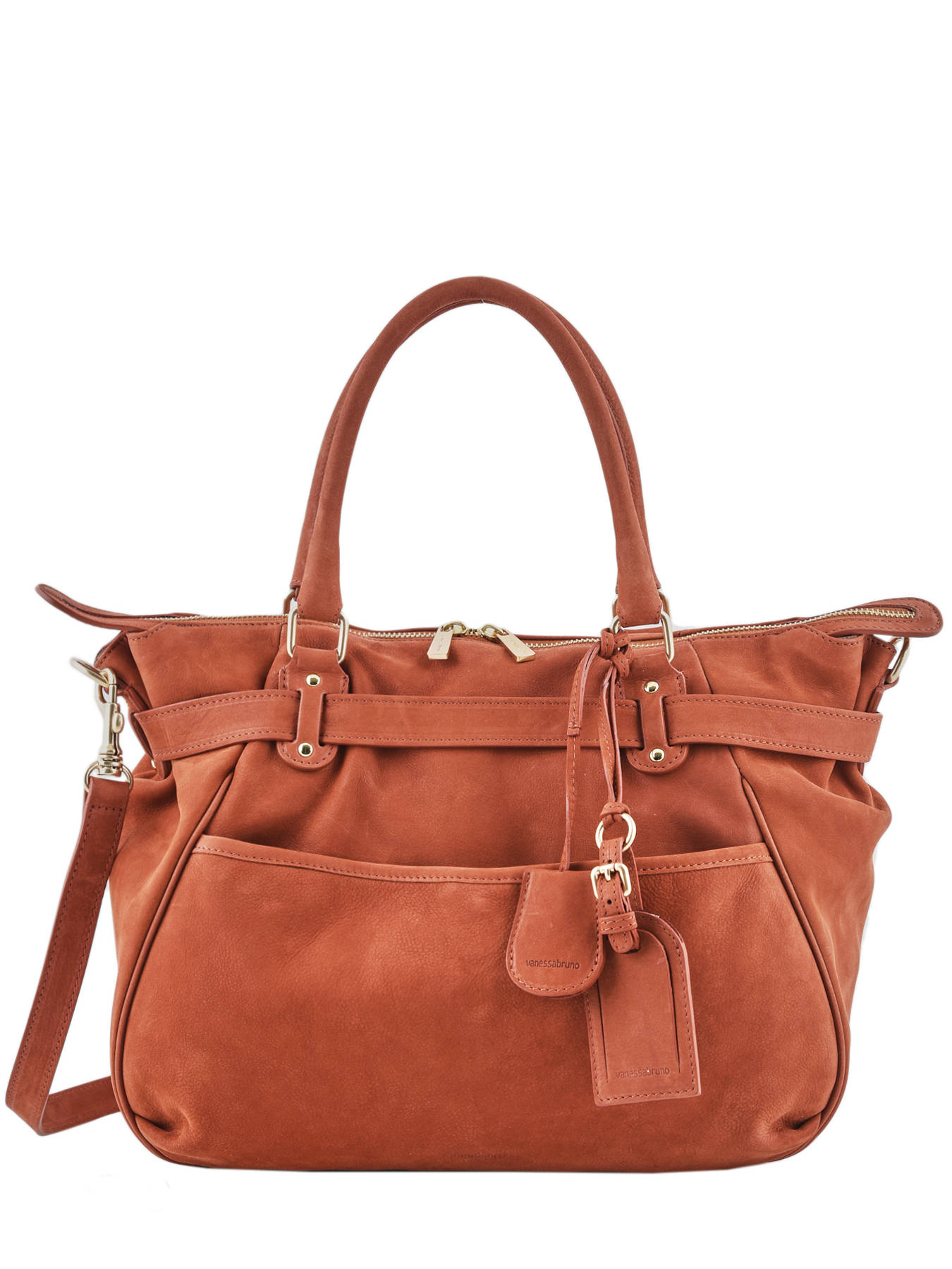 Sac port?� main Vanessa Bruno 0PVD03-V40133 sienne en vente au meilleur prix