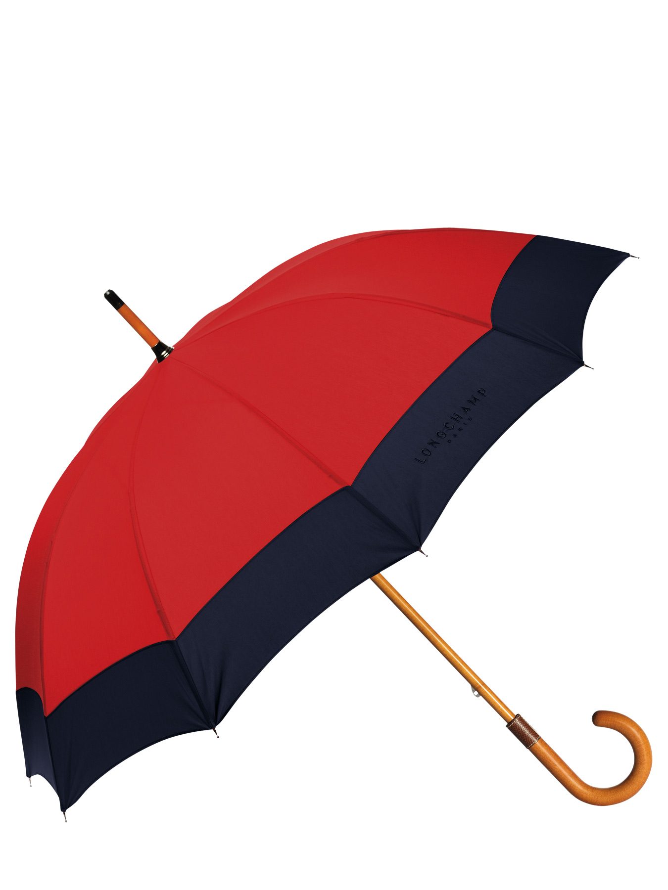 Parapluie Longchamp 1560CPA marine/rouge sur