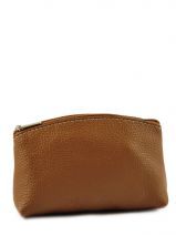 Trousse Cuir Milano Marron caviar G009