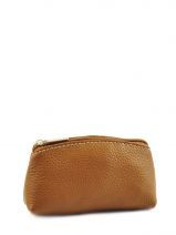 Porte-monnaie Cuir Milano Marron caviar G008