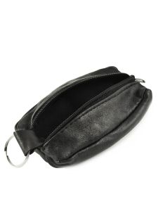 Purse Leather Petit prix cuir Black basic 0085-vue-porte