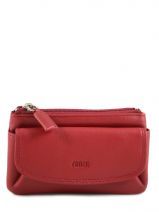 Porte-monnaie Cuir Petit prix cuir Rouge supreme FA213