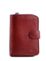 Portefeuille Cuir Spirit Rouge medium 6540