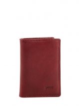 Porte-cartes Cuir Spirit Rouge medium 6905