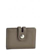 Porte-cartes Cuir Petit prix cuir Gris glamor CHL905