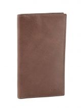 Porte-ch�quier Cuir Katana Marron vachette gras 853008
