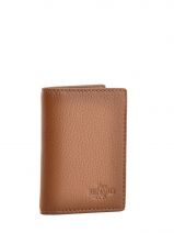 Card Holder Leather Yves renard Brown 234