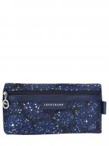 Longchamp Le pliage fleurs Pochettes Bleu