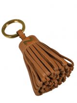 Porte-clefs Cuir Nathan baume Marron original gold 530100N
