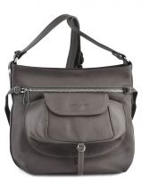 Sac Bandouli�re Soft Vintage Nova Cuir Lancaster Gris soft vintage nova 5761