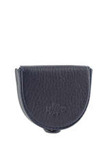 Purse Leather Yves renard Blue 23816
