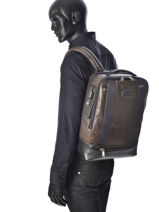 Sac � Dos Tumi Marron alpha 2 leather DH92682-vue-porte