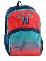 Sac � Dos 2 Compartiments Pepe jeans Multicolore dario 64325