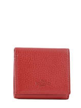 Purse Leather Yves renard Red 23808