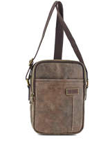 Crossbody Bag Serge blanco Brown meetic goal MEG13006