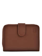 Porte-monnaie Cuir Hexagona Marron confort 461063