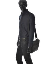 Sac Bandouli�re Leonhard heyden Noir berlin 7316-vue-porte