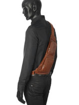 Crossbody Bag Arthur et aston Brown jasper 1589-12-vue-porte
