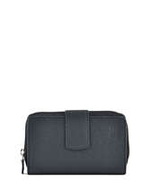 Portefeuille Cuir Crinkles Noir caviar 14064