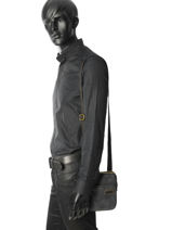 Sac Bandouli�re Serge blanco Noir meetic goal MEG13010-vue-porte