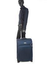 Softside Luggage Spark Sng Samsonite Blue spark sng 65N007-vue-porte