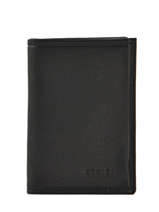 Porte-cartes Cuir Etrier Noir blanco 600013