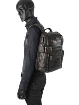 Sac � Dos Tumi Noir alpha 2 leather DH92681-vue-porte