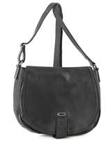 Sac Bandouliere Waiter Heritage Cuir Ikks Noir les heritiers BK95019