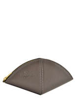 Porte-monnaie Cuir Yves renard Gris foulonne 29367