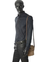 Sac Bandouli�re Serge blanco Marron meetic goal MEG13002-vue-porte