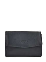 Porte-monnaie Cuir Katana Noir daisy 553058