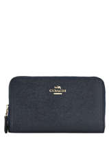 Portefeuille Cuir Coach Bleu wallet 58584
