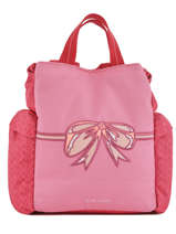 Sac � Dos Jeune premier Rose canvas BIN18