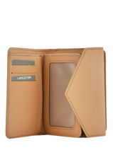 Portefeuille Lancaster Marron En Cuir Véritable Fait Main - Occasion Très Bon état