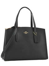Sac Port� Main Charlie Cuir Coach Noir charlie 25137
