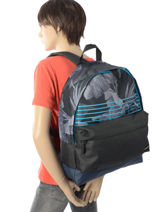 Sac � Dos 1 Compartiment Quiksilver Noir youth access QYBP3406-vue-porte