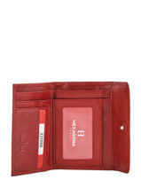 Purse Leather Hexagona Red republique 331006-vue-porte
