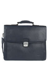 Briefcase 3 Compartments Hexagona Blue confort 469546