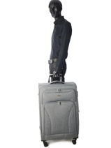Valise Souple Snow Travel Gris snow 12208-L-vue-porte